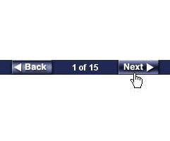Back/Next buttons: online training Back/Next buttons: online training