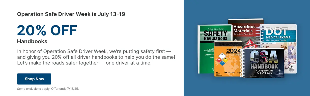 Click to save 20% off Handbooks.