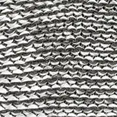 Close up of the HPPE and steel fiber material