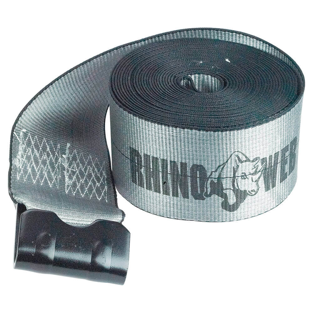 4 Roll Off Container Truck 4" Winch Straps Safety Strap W Flat Hook & *CUT END* 
