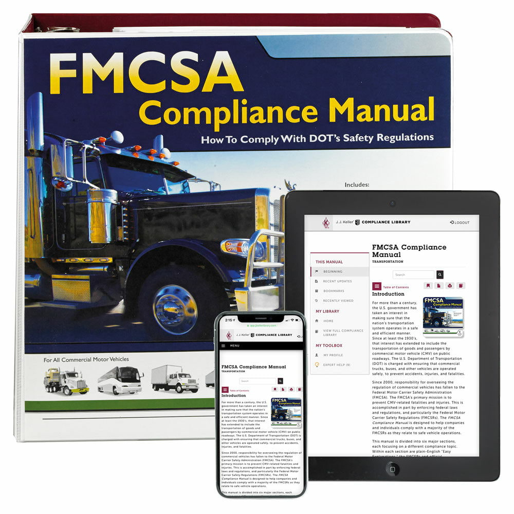 Fmcsa Compliance Manual For Dot Regulations J J Keller