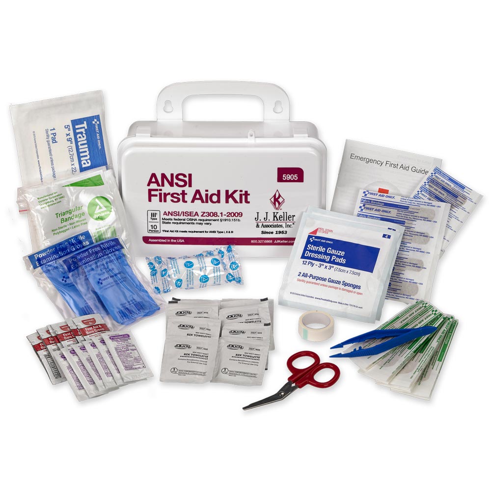 first aid box material list