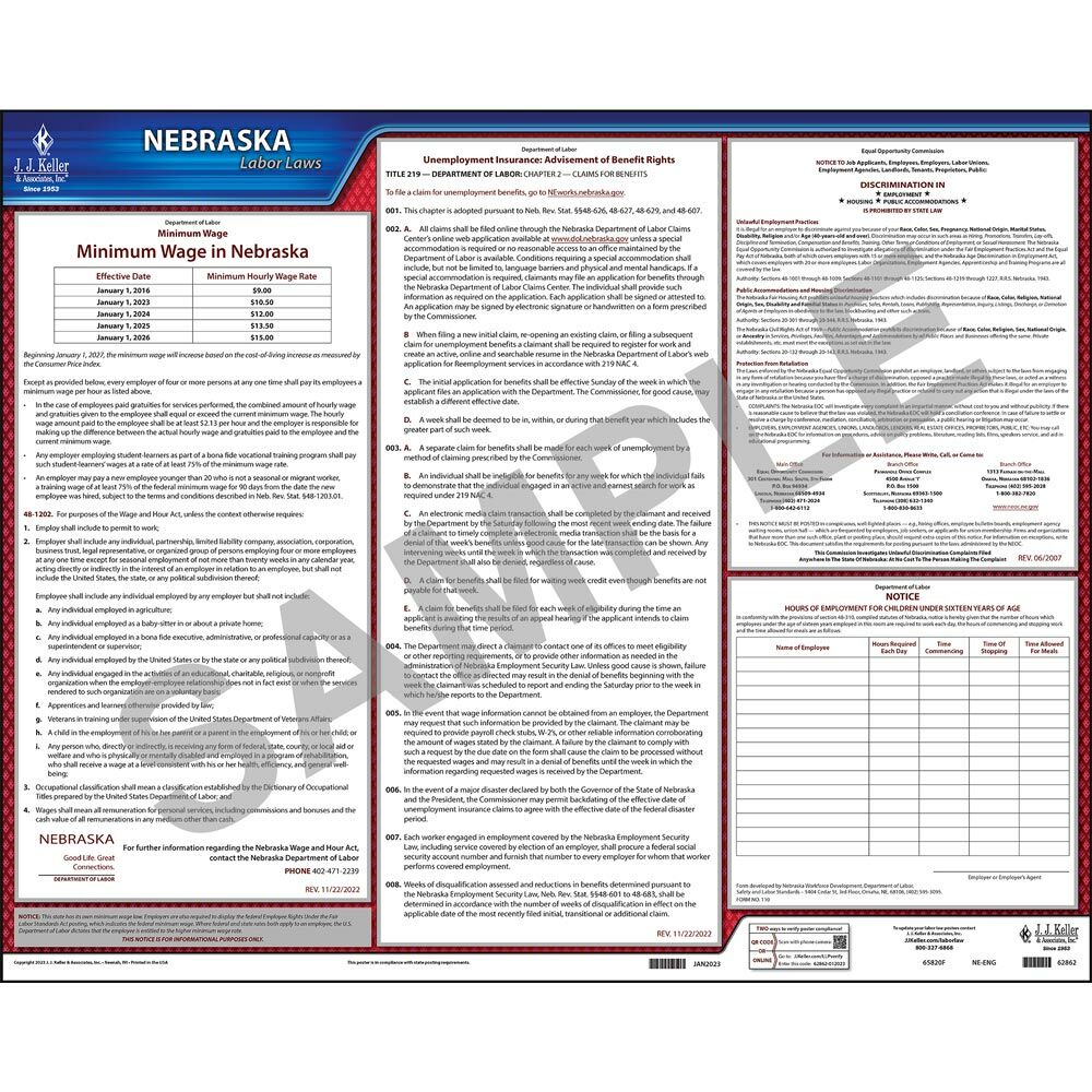 2023 Nebraska & Federal Labor Law Posters