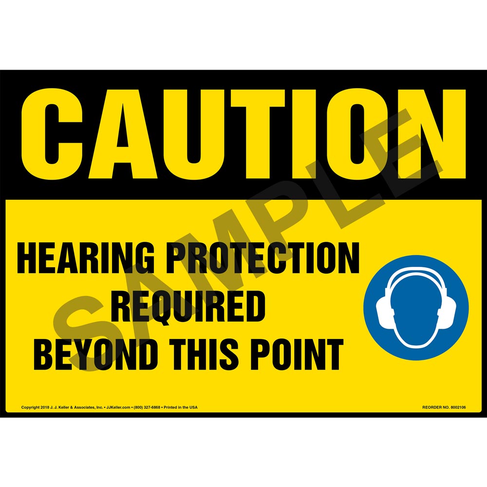 National Marker C393EB Hearing Protection Must Be Worn In This Area Caution Sign Fiberglass 10 x 14 National Marker C393EB Hearing Protection Must Be Worn In This Area Caution Sign Fiberglass 10 x 14