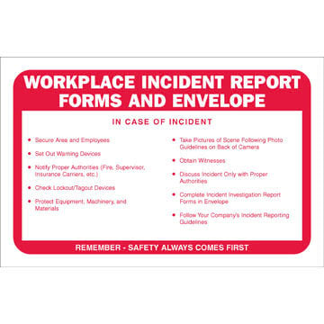 Workplace Incident Report Forms Packet