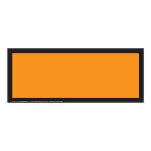 Blank Orange Panel - Blank, 4 mil Vinyl, Temporary Adhesive Main Image