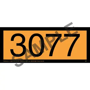 3077 Orange Panel - 4 mil Vinyl, Permanent Adhesive Main Image