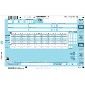 J. J. Keller's Log Auditing Service-Scannable California & Texas Rule Set Logs - Stock