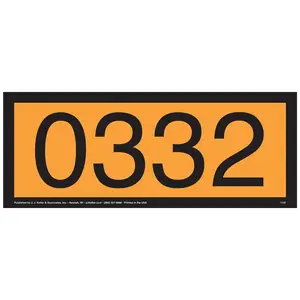 0332 Orange Panel - 4 mil Vinyl, Permanent Adhesive Main Image