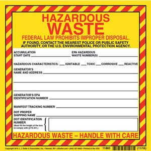 universal waste labels