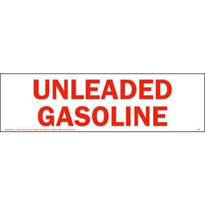 Unleaded Gasoline Sign