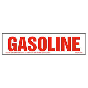 Gasoline Sign