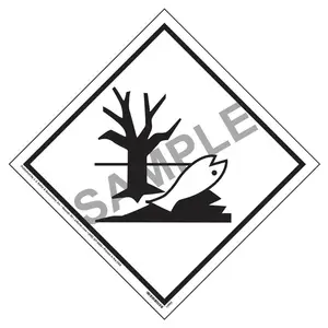 Marine Pollutant Marking - 4 mil Vinyl, Removable Adhesive Main Image