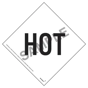 Elevated Temperature Liquid HOT Marking - 20 mil Polystyrene, Laminated