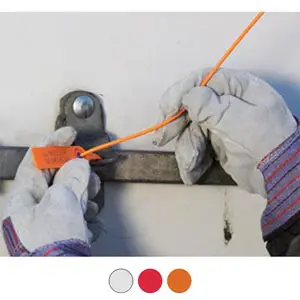 Fast-Seal Plastic Security Seals - Stock, 23", White Main Image