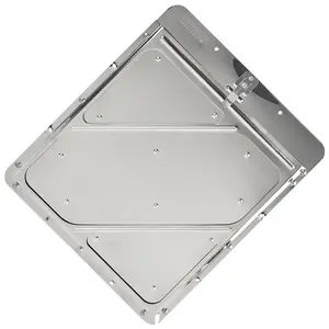 Stainless Steel Placard Holder w/Back Plate - 11.88" W x 13.81" H x .25" D Main Image