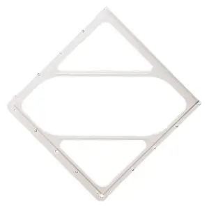 Aluminum Placard Holder Without Back Plate - Painted White, 11.88” W x 12.13” L x .16” H Main Image