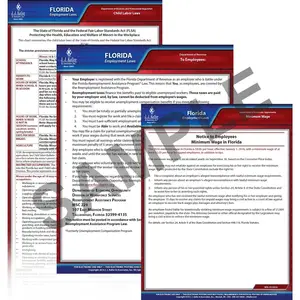 Florida & Federal Electronic Labor Law Poster Management Service - 1-Year, English Main Image