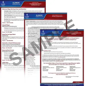 Illinois & Federal Electronic Labor Law Poster Management Service - 1-Year, English Main Image