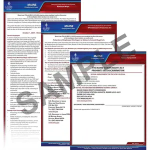 Maine & Federal Electronic Labor Law Poster Management Service - 1-Year, English Main Image
