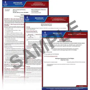 Michigan & Federal Electronic Labor Law Poster Management Service - 1-Year, English Main Image