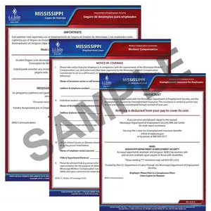 Mississippi & Federal Electronic Labor Law Poster Management Service - 1-Year, English Main Image
