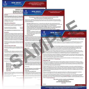 New Jersey & Federal Electronic Labor Law Poster Management Service - 1-Year, English Main Image
