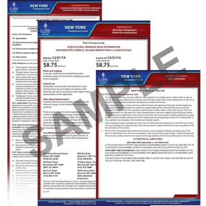 New York & Federal Electronic Labor Law Poster Management Service - 1-Year, English Main Image