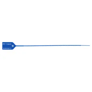 Medium-Duty Pull-Tight Plastic Security Seal - Personalized, 10", Blue Main Image