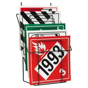 Wire Placard Display Rack - 11-5/8" W x 18-1/4" H x 7-1/4" D Main Image