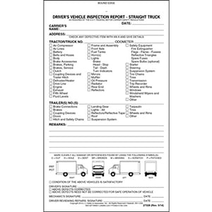 Driver Vehicle Inspection Report Book: Vehicle's Daily Inspection Checklist Log  Book for Drivers and Truckers, 200 Single Sided sheets, Easy Tear-Out:  Publisher, ToDrivers: : Books