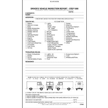 J.J. Keller Driver Vehicle Inspection Report Books - 10 Pack DOT DVIR Forms FMCSR Compliant