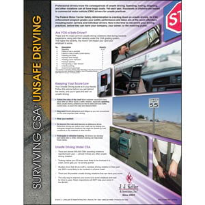 CSA Unsafe Driving Posters