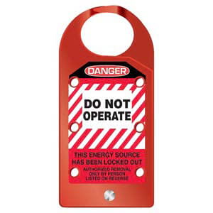 STOPOUT® Aluma-Tag Hasp - Danger Do Not Operate