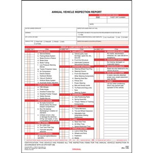 Annual Vehicle Inspection Label Vinyl W Mylar Laminate