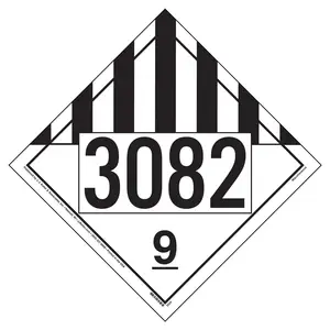 3082 Placard - Class 9 Miscellaneous - 20 mil Polystyrene, Laminated Main Image