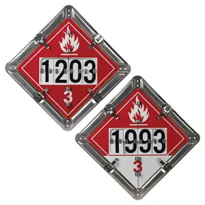 Numer-All™ Flip Placard - 2 Legend, Class 3, Unpainted Back Plate Main Image