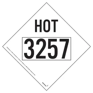 3257 Elevated Temperature Liquid HOT Marking - 4 mil Vinyl, Removable Adhesive Main Image