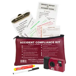 Accident Compliance Kit in Vinyl Pouch w/ Single-Use Digital Camera Main Image