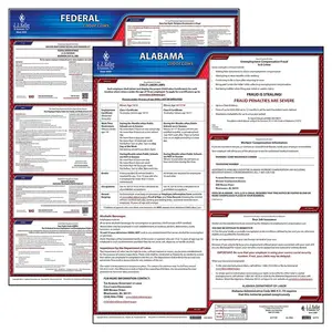 Alabama & Federal Labor Law Posters - State & Federal Poster Set, English Main Image