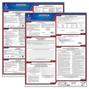 Georgia & Federal Labor Law Posters - State & Federal Poster Set, English Main Image