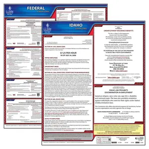 Idaho & Federal Labor Law Posters - State & Federal Poster Set, English Main Image