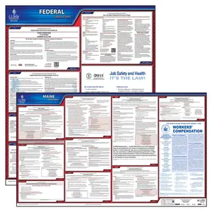 Maine & Federal Labor Law Posters - State & Federal Poster Set, English Main Image