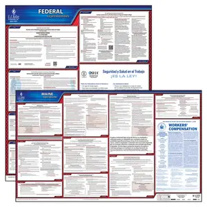 Maine & Federal Labor Law Posters - State & Federal Poster Set, Spanish Main Image
