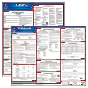 Pennsylvania & Federal Labor Law Posters - State & Federal Poster Set, English Main Image