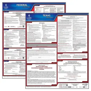 Texas & Federal Labor Law Posters - State & Federal Poster Set, No Workers' Comp, English Main Image