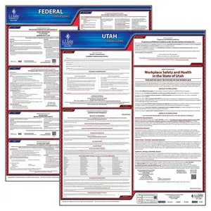 Utah & Federal Labor Law Posters - State & Federal Poster Set, English Main Image