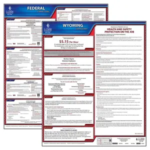 Wyoming & Federal Labor Law Posters - State & Federal Poster Set, English Main Image