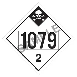 1079 Placard - Division 2.3 Inhalation Hazard - 176 lb Polycoated Tagboard Main Image