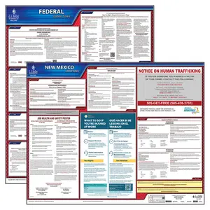 New Mexico & Federal Labor Law Posters - State & Federal Poster Set, English Main Image